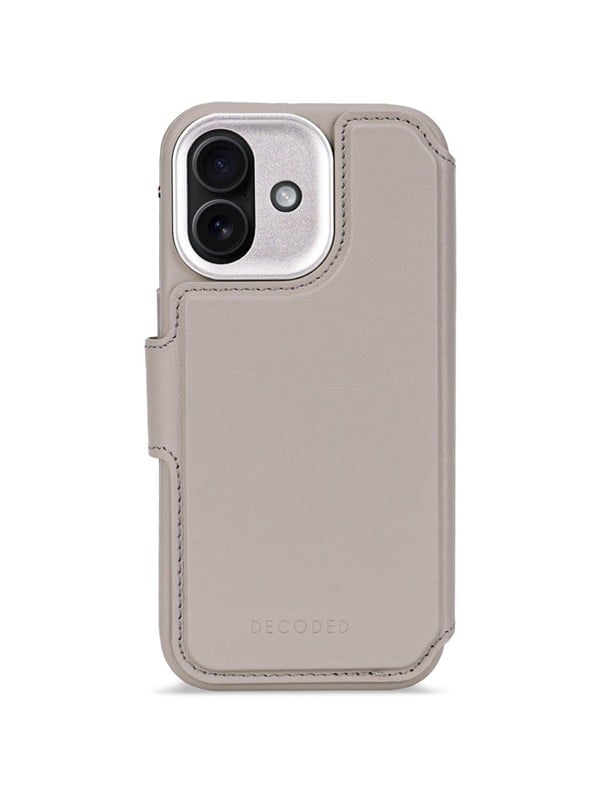 Decoded - Leather Detachable Wallet for iPhone 17 - Solid Clay