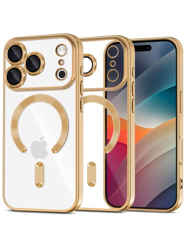 Tech-Protect MagFlex MagSafe Case for iPhone 17 Pro - Clear Gold