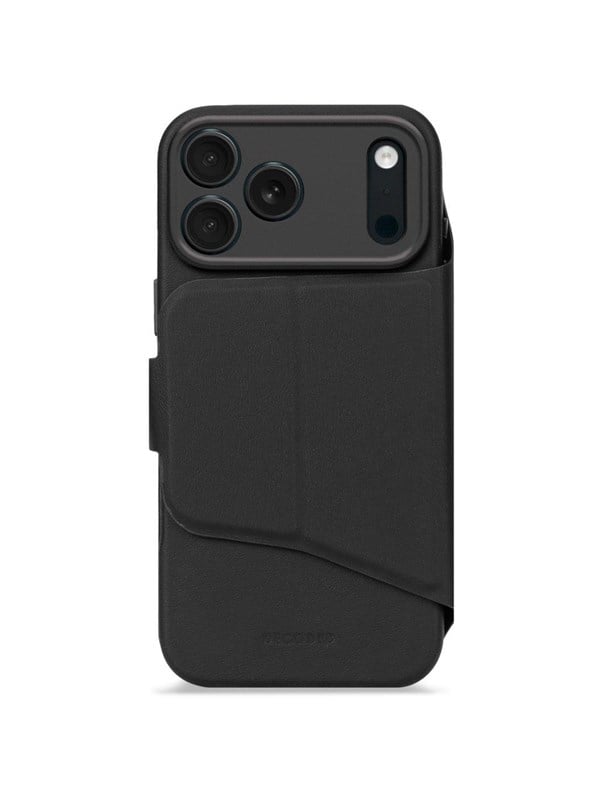 Decoded - Textured Silicone Detachable Wallet for iPhone 17 Pro - Phantom Black