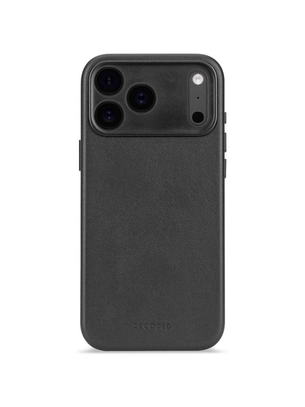 Decoded - Leather Backcover for iPhone 17 Pro Max - Black