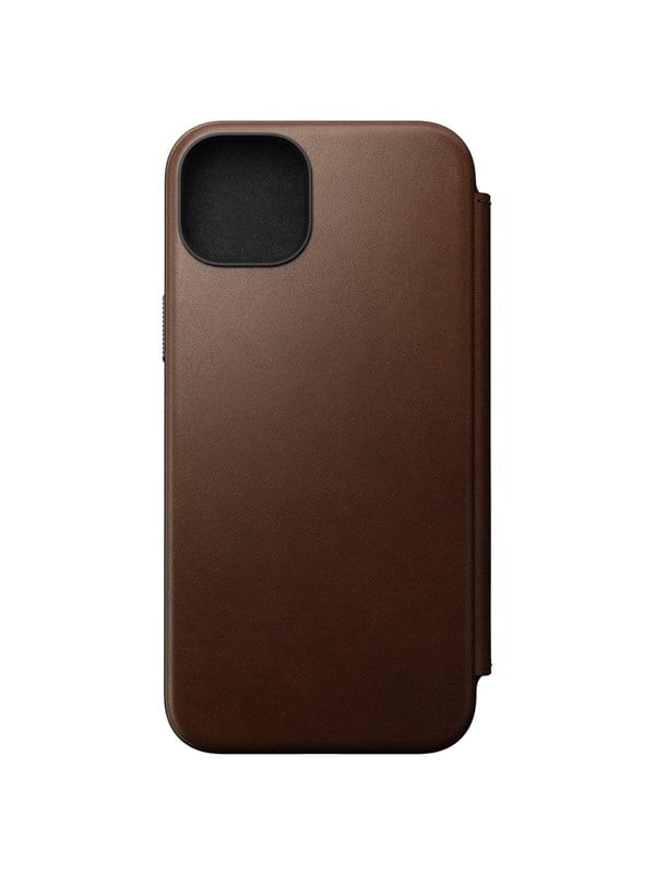 Nomad Modern Leather Folio - iPhone 15 Plus | Brown | Leather