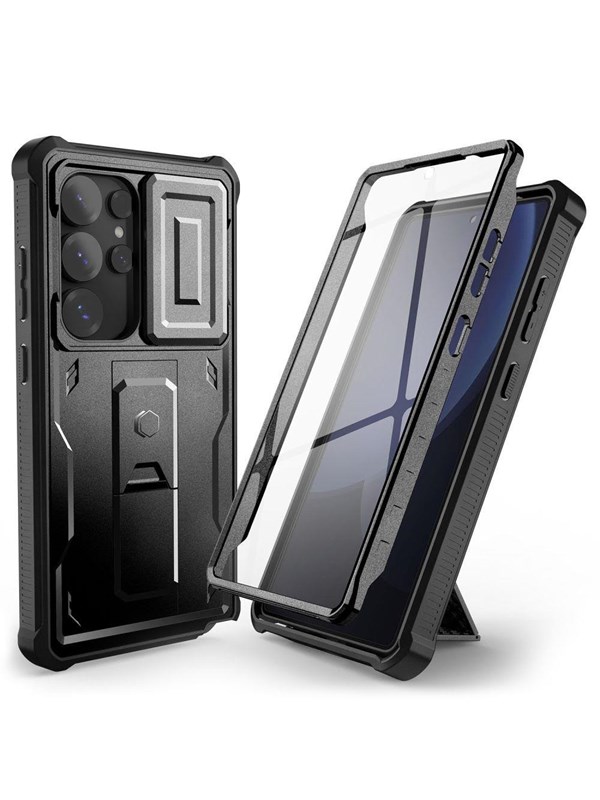 Tech-Protect Kevlar Cam+ Case for Samsung Galaxy S25 Ultra - Black