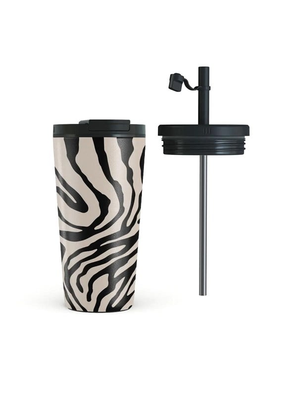 Burga Imperial - Travel Mug 500ml with Flap & Straw Set
