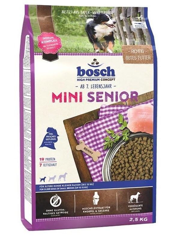 Bosch Mini Senior | Kuivaruoka Koirille | 2,5 Kg