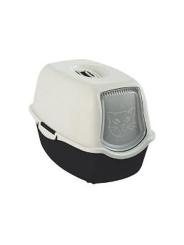 rotho Bailey Hooded litter box Black, White