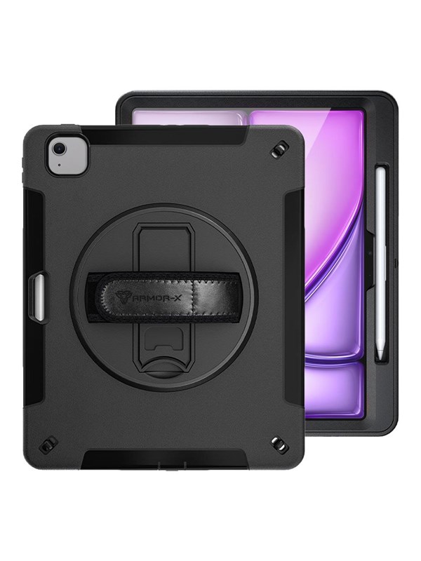 Armor-X iPad Air 13 (M2) / (M3) / (M4) | Rainproof military grade rugged case wi