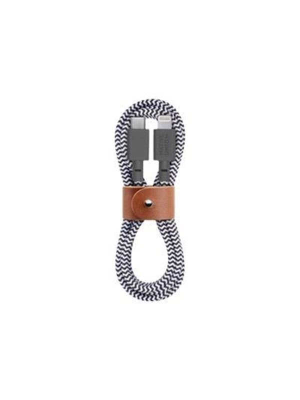 Native Union BELT-KV-CL-CS-BK-2, 1,2 m, Lightning, USB C, Uros, Uros, Musta