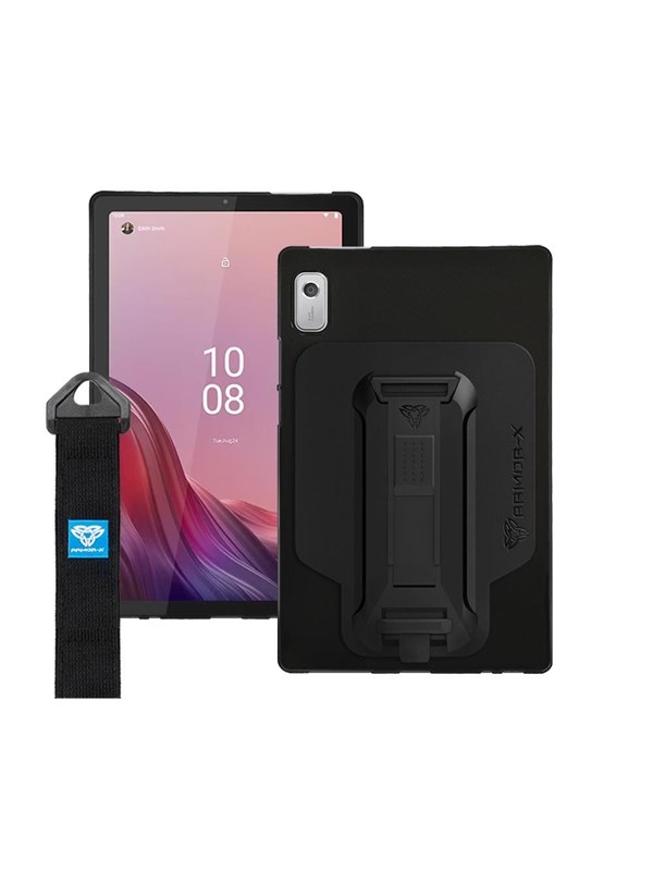 Armor-X Lenovo Tab M9 TB310 | Shockproof Case w/ Kickstand & hand strap & X-Mount