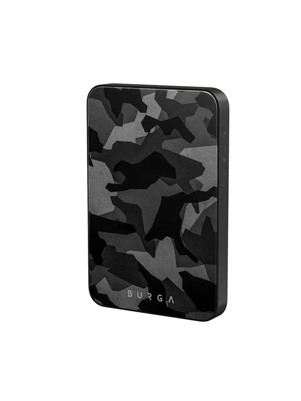 Burga Night Black Camo - MagSafe Power Bank 5000 mAh Gunmetal - 5000 mAh