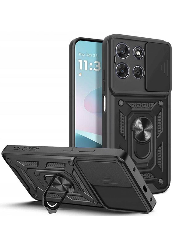 Tech-Protect CamShield Pro Case for Motorola Moto G67 / G77 - Black
