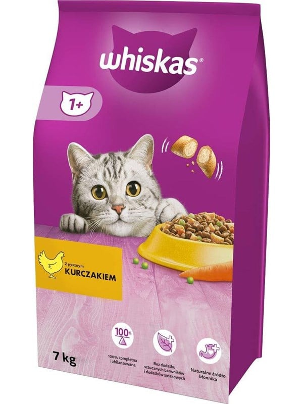 Whiskas Cat Adult with chicken - dry cat food - 7 kg