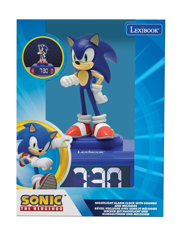 Sonic Night light Alarm Clock with sounds