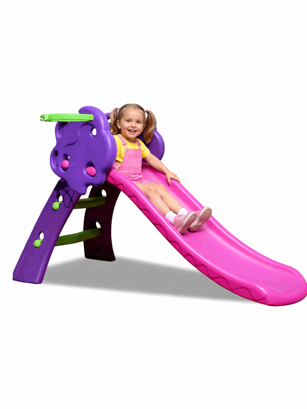 Elite Toys Kids Zone Liukumäki purple koripallorenkaalla 130cm