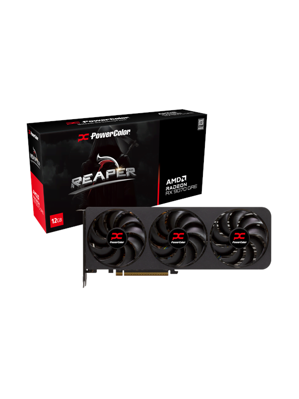 PowerColor Radeon RX 9070 GRE Reaper - 12GB GDDR6 RAM - Näytönohjaimet