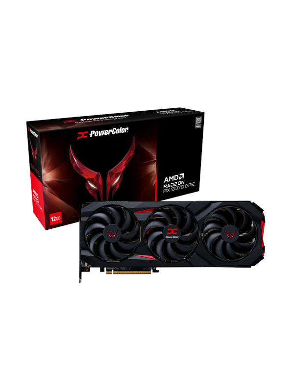 PowerColor Radeon RX 9070 GRE Red Devil - 12GB GDDR6 RAM - Näytönohjaimet
