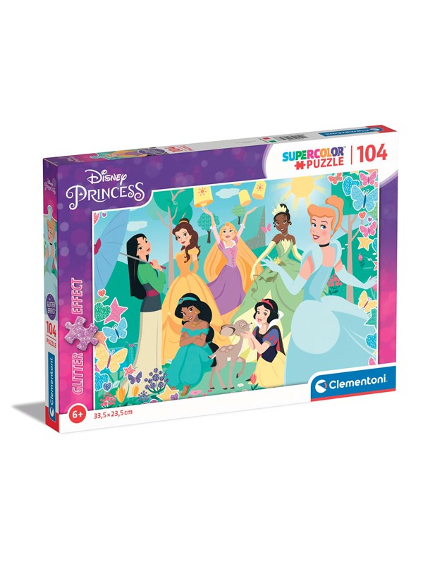 Clementoni Puzzle Disney Princess Glitter effect 104 pieces Lattia