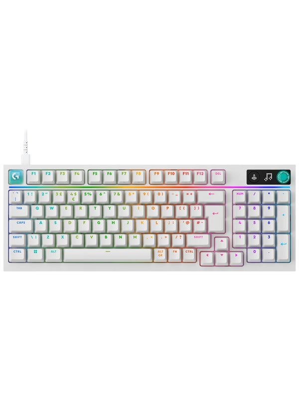 Logitech G316 X 98 - White (Nordic) - Pelinäppäimistö - Pohjoismainen - Valkoinen