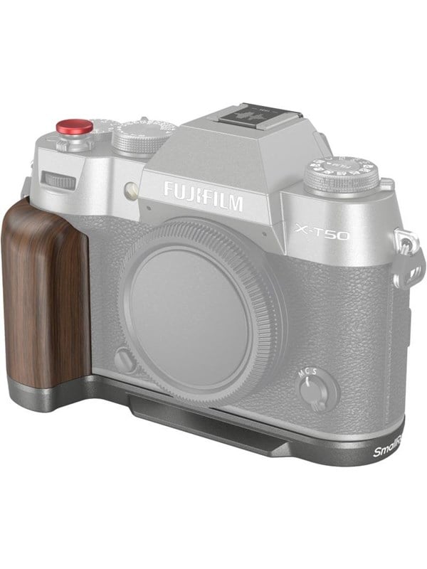SmallRig 4736 Wooden L-Shape Grip for Fujifilm X-T50 Charcoal Silver