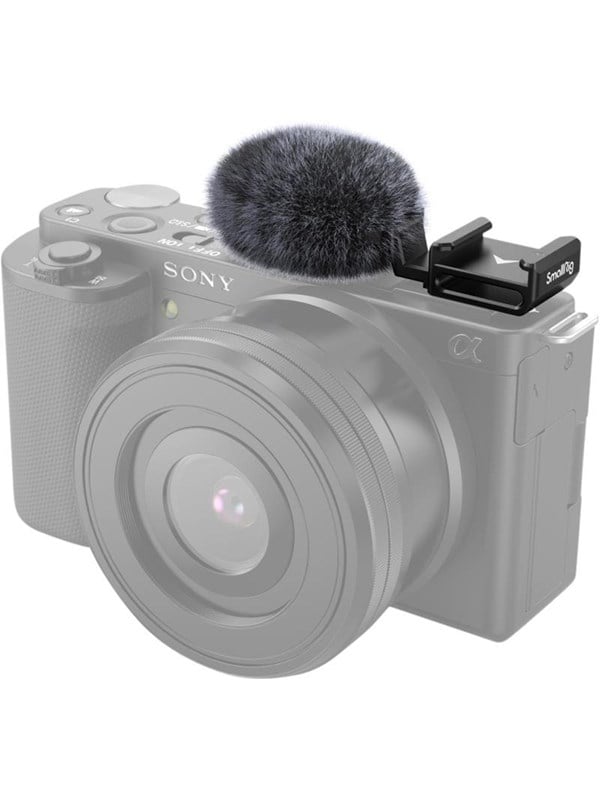 SmallRig 3526 Cold Shoe Adapter with windshield Kit For Sony ZV-E10 & ZV-1