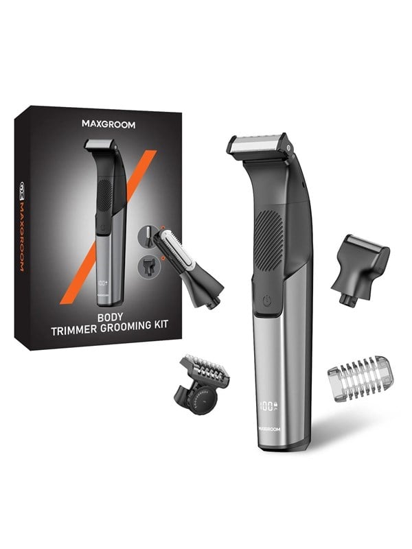 MAXGROOM Vartalotrimmeri JK-319 Multifunctional Trimmer with Replaceable Tips - Black
