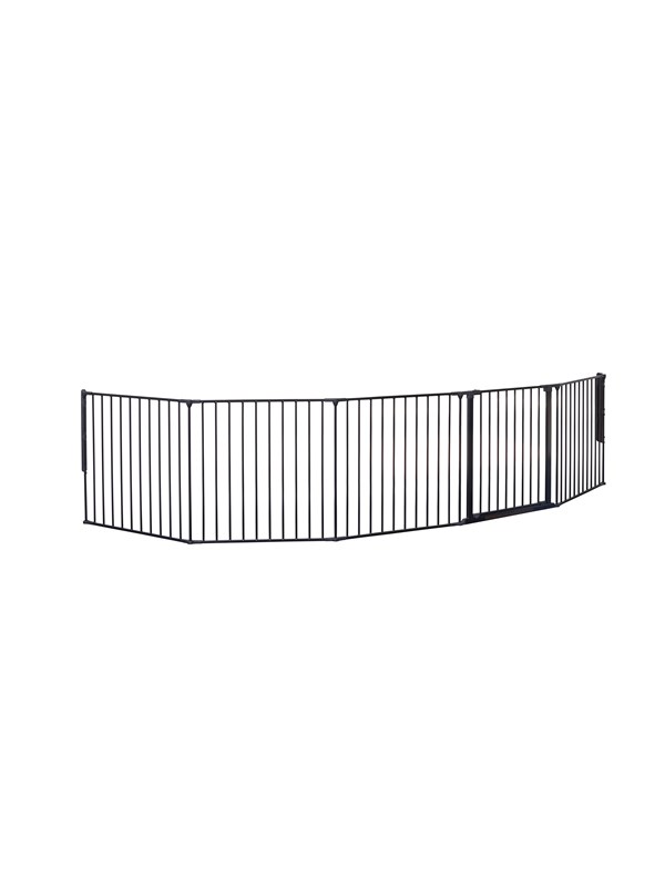 BabyDan Flex XXL sikkerhedsgitter sort 278-350 cm