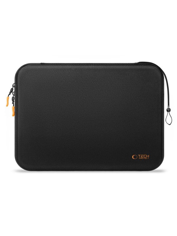 Tech-Protect Hardpouch Laptop Case 13-14 - Black and Orange