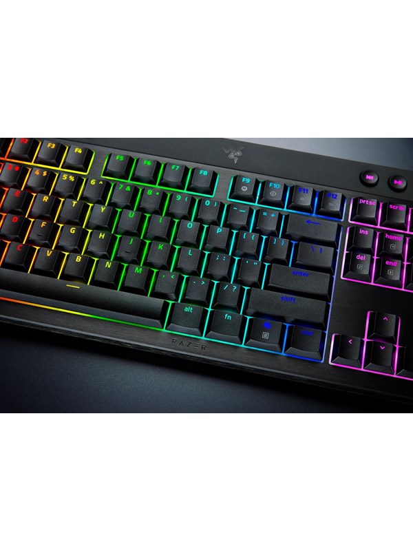 Razer BlackWidow V4 Low-Profile HyperSpeed - Pelinäppäimistö - Englanti (US) - Musta