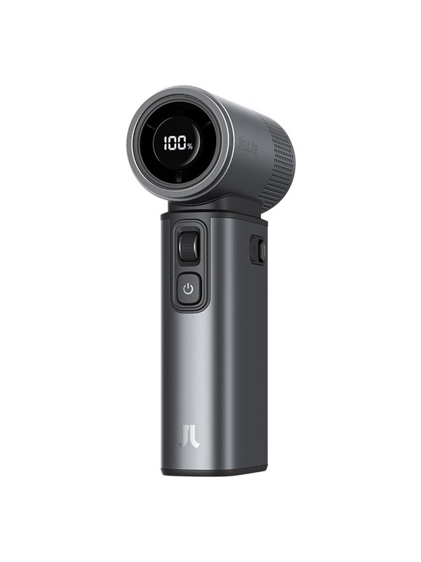 Jisulife Handheld Fan Ultra2 9000mAh 5-in-1 Mini Portable USB Fan - Dark Gray Powerbank - musta - 9000 mAh