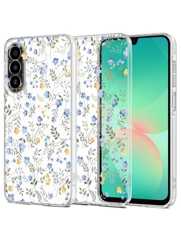 Tech-Protect FlexAir+ Case for Samsung Galaxy A17 4G / 5G - Daisies with Leaves