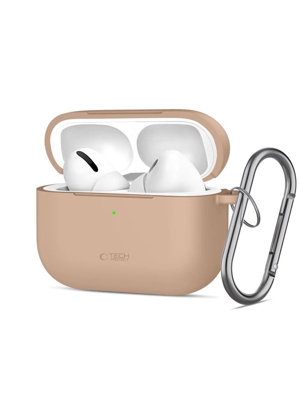 Tech-Protect Silicone Hook Case for AirPods Pro - Beige