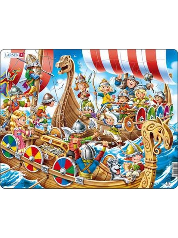 Larsen Puzzles Puzzle Vikings - 30 pieces Maxi (36.5x28.5 cm) Lattia