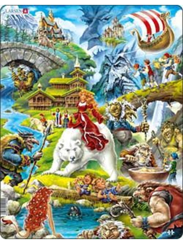Larsen Puzzles Puzzle Folktale - 30 pieces Maxi (36.5x28.5 cm) Lattia