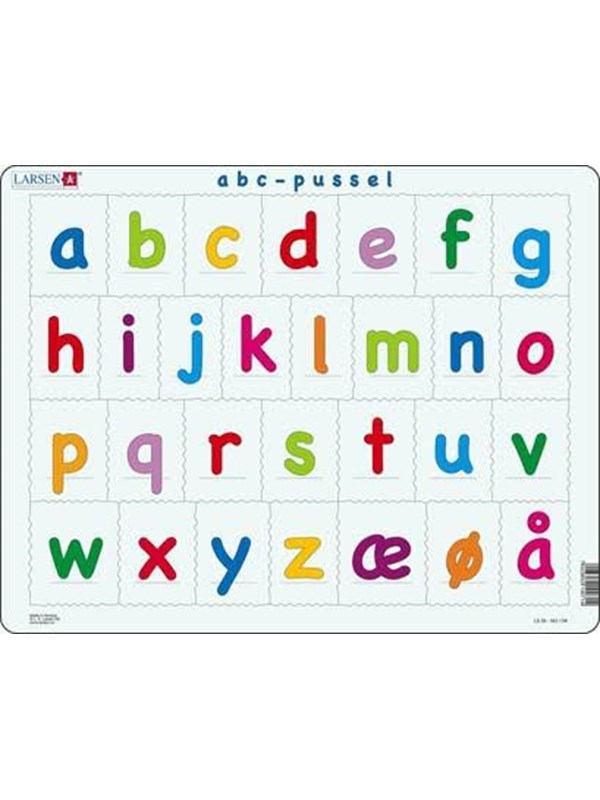 Larsen Puzzles Puzzle Alphabet (lowercase letters) - 29 pieces Maxi (36.5x28.5 cm) Lattia