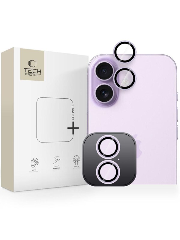 Tech-Protect Camring Fit+ Camera Cover for iPhone 17 - Purple