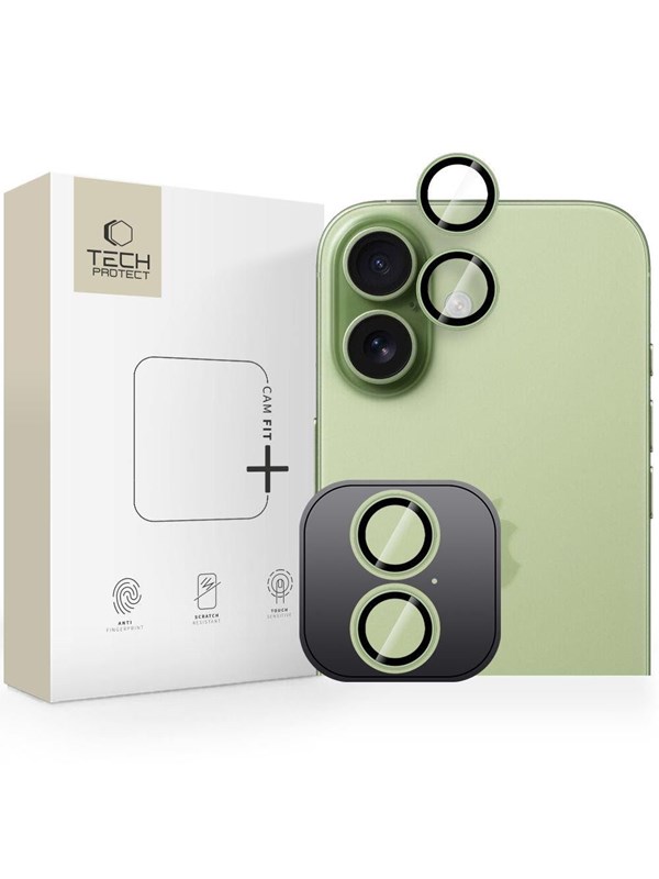 Tech-Protect Camring Fit+ Camera Cover for iPhone 17 - Green