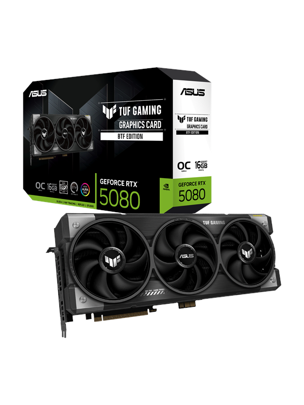 ASUS GeForce RTX 5080 TUF BTF OC - 16GB GDDR7 RAM - Näytönohjaimet