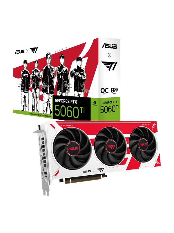 ASUS GeForce RTX 5060 Ti T1 OC - 8GB GDDR7 RAM - Näytönohjaimet