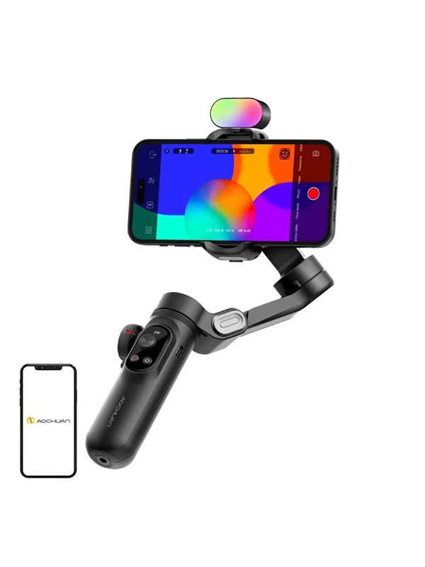AOCHUAN X Pro Gimbal with RGB Lighting (Black)