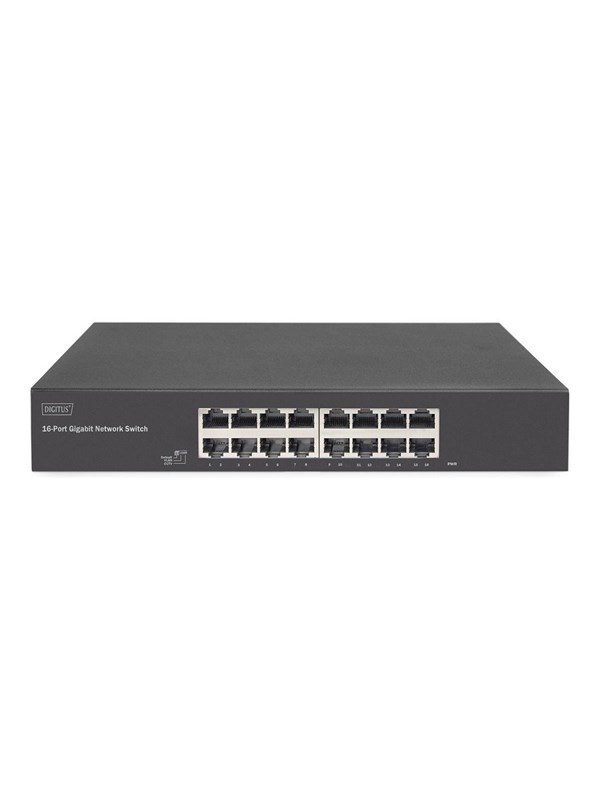 DIGITUS - switch - 16 ports - unmanaged - rack-mountable