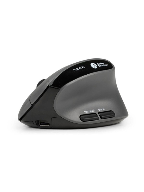 Bakker Elkhuizen BakkerElkhuizen MidWay - Vertical mouse - Optinen - 7 painiketta - Harmaa