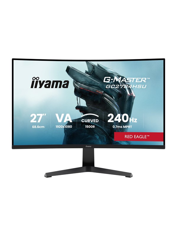 27" iiyama G-MASTER Red Eagle GC2784HSU-B1 - LED monitor - curved - Full HD (1080p) - 27" - HDR