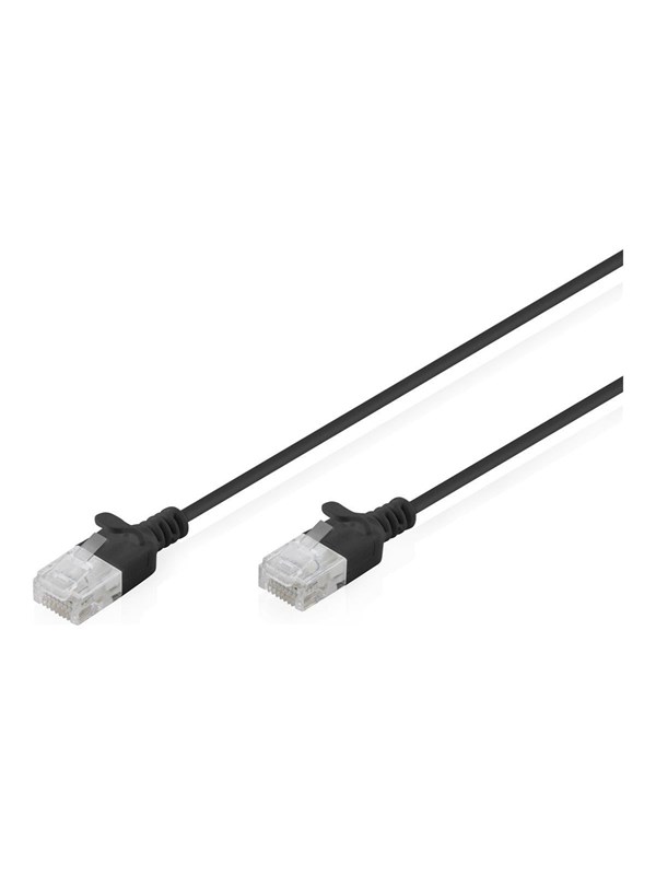 DIGITUS patch cable - black - Musta