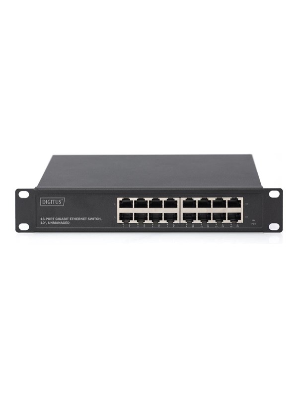 DIGITUS - switch - 16 ports - unmanaged - rack-mountable