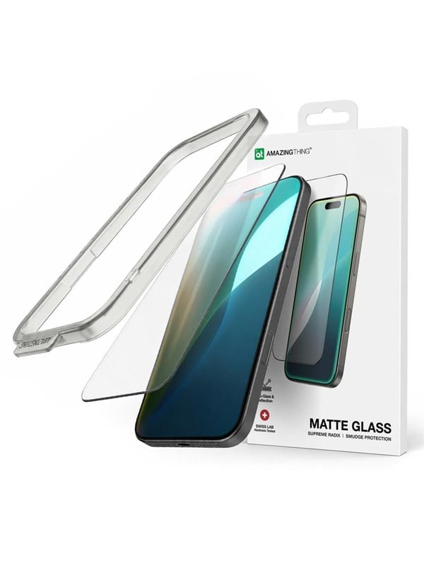 AmazingThing Titan Matte FusionFilter 7 Tempered Glass Screen Protector for iPhone 17 Pro Max