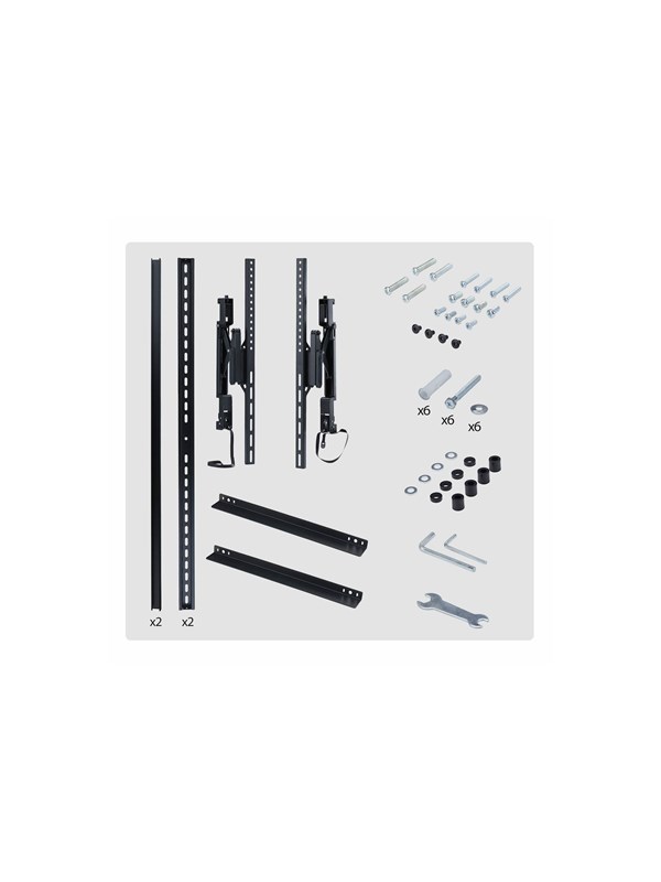 StarTech.com Startech mounting kit - extendable - for flat panel - Max 80 kg - recommended for 105"