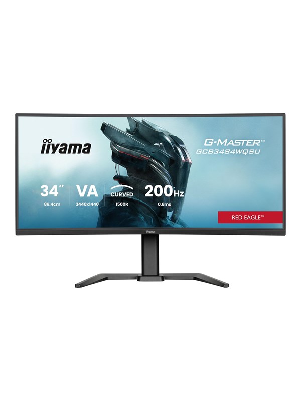 34" iiyama G-MASTER Red Eagle GCB3484WQSU-B2 - LED monitor - curved - 34" - HDR