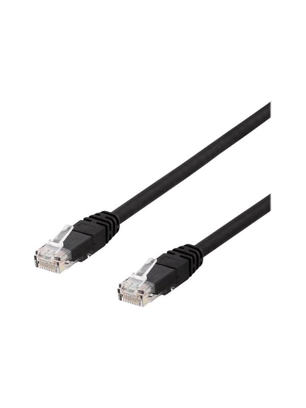 Deltaco patch cable - 50 m - black - Musta - 50m