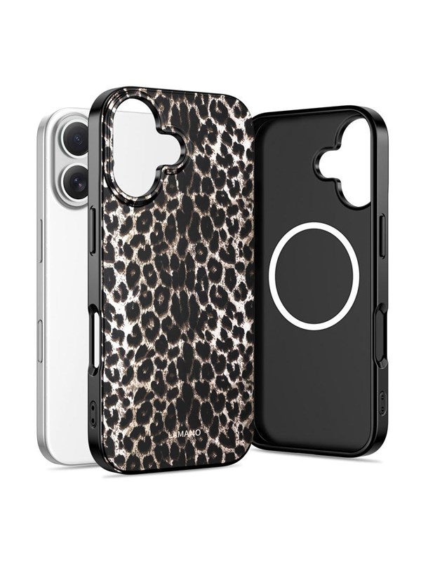 Tech-Protect Lamano MagSafe Case for iPhone 17 - Black and Brown