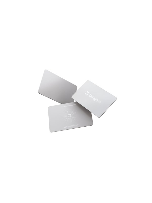 Tangem Wallet - 3-card Set - White Stealth