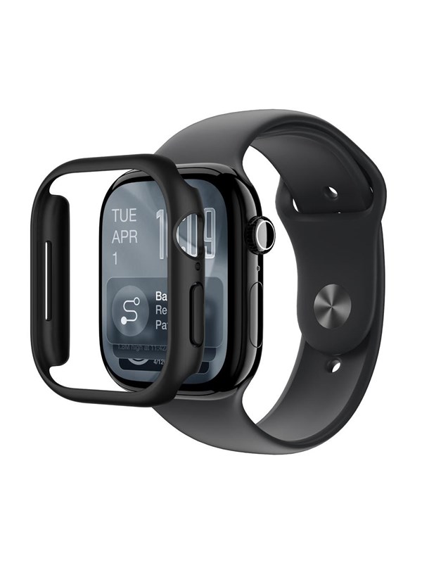 AmazingThing Minimal Protective Case for Apple Watch Series 11 42mm - Black